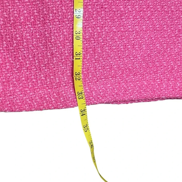 VOY Kennedy Pink Tweed Dress Double Pocket Braid Neck Medium Clueless NWOT - Picture 11 of 11